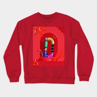 3D Character "D" Crewneck Sweatshirt